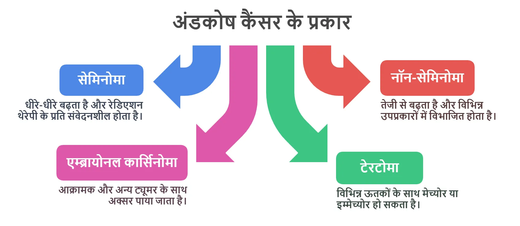 अंडकोष कैंसर के प्रकार