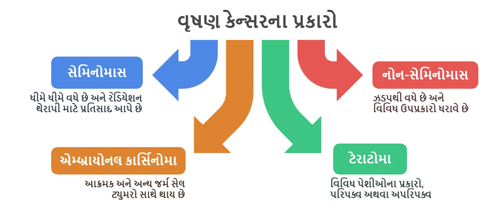 વૃષણ કેન્સરના પ્રકારો