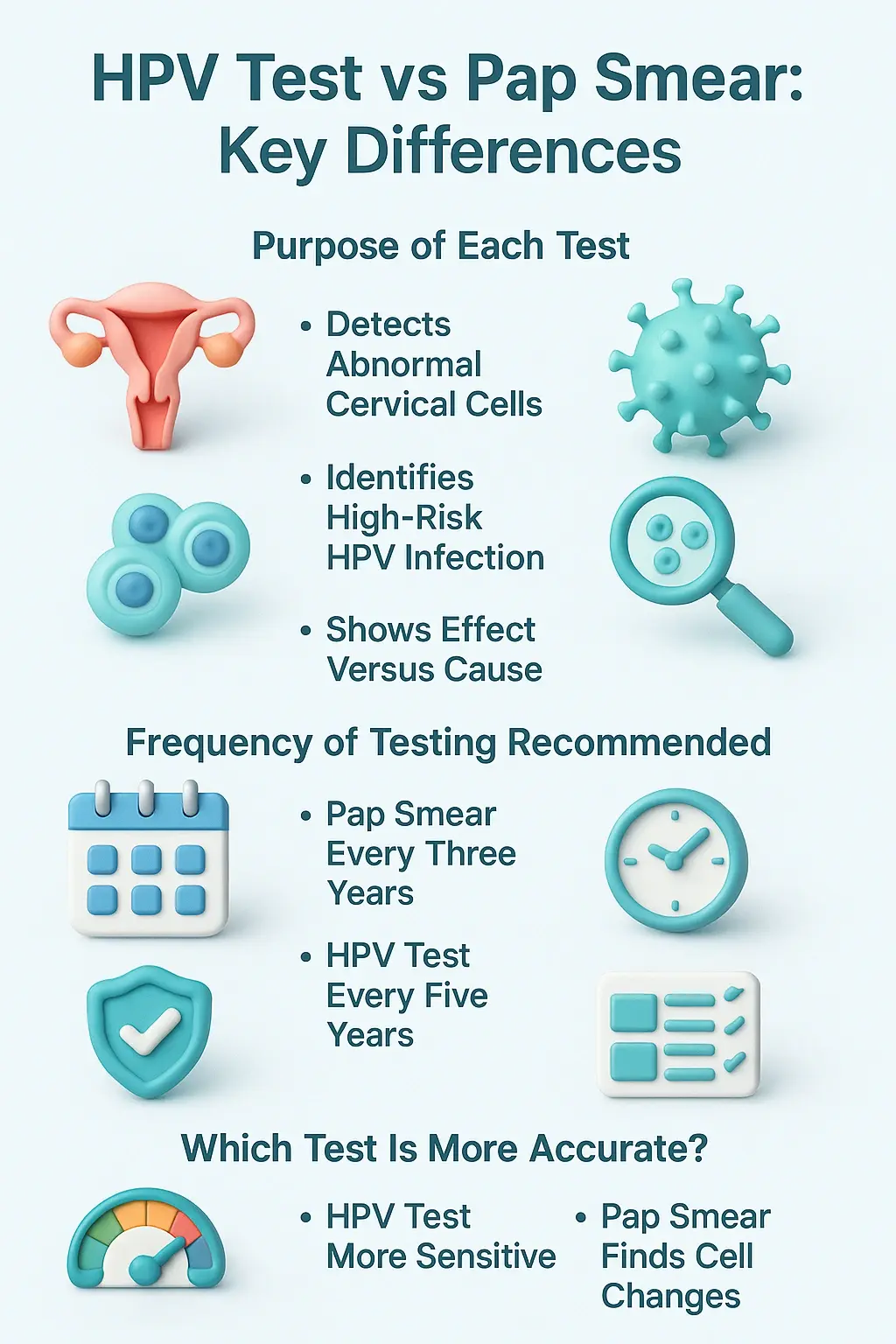 HPV Test Vs Pap Smear Key Differences