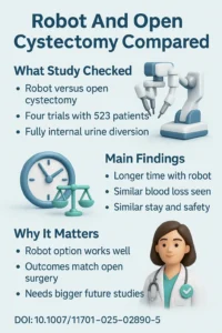 Systematic review and meta-analysis of comparing open and robotic-assisted intracorporeal radical cystectomy based on randomized DOI- 10.1007s11701-025-02890-5