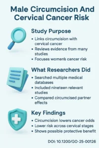Association Between Male Circumcision and Cervical Cancer Risk A Systematic Review and Meta-Analysis of Analytical Studies.DOI 10.1200GO-25-00126