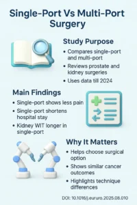 Comparison of Single- and Multiport Robot-assisted Approaches in Prostate and Renal Surgery A Systematic Review and Meta-analysis.DOI 10.1016j.eururo.2025.08.010
