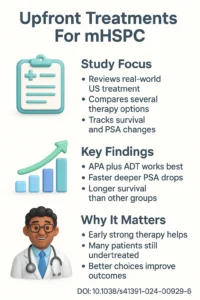 Survival outcomes of apalutamide as a starting treatment impact in real-world patients with metastatic hormone sensitive prostate cancer DOI 10.1038s41391-024-00929-6