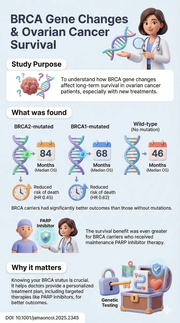 How BRCA Gene Changes Affect Survival in Ovarian Cancer