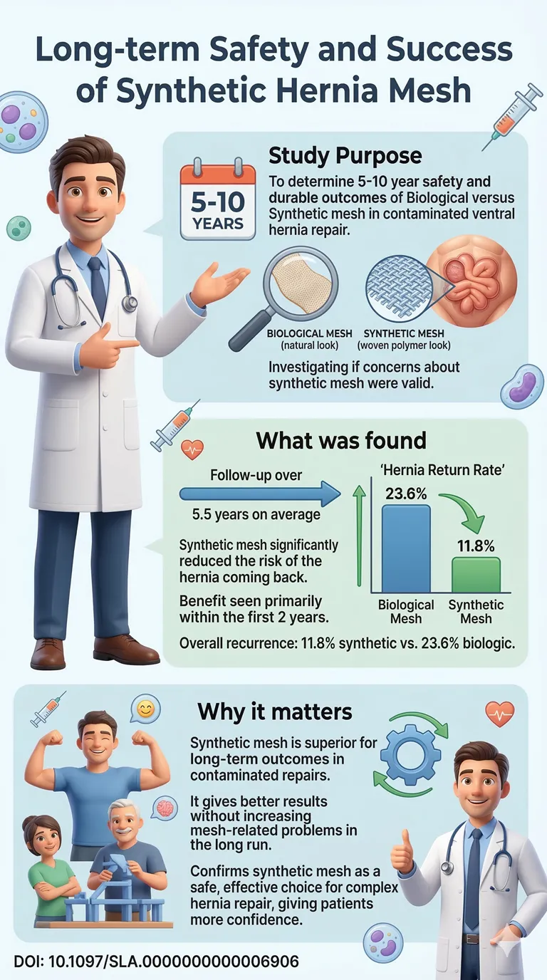 Synthetic Mesh May Work Better for Long-Term Hernia Repair