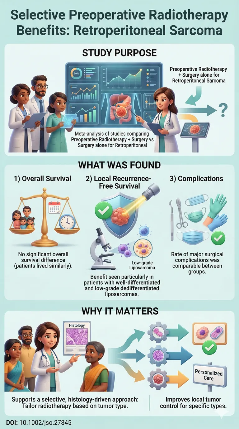 Radiotherapy Before Surgery May Help Control Certain Retroperitoneal Sarcomas