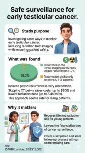 Safety of omitting pelvic imaging in patients with stage I germ cell tumor (GCT) on surveillance A multi-institutional study.DOI 10.1016j.urolonc.2025.12.002