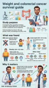 Body mass index and colorectal cancer recurrence and mortality A nationwide cohort study in Denmark.DOI 10.1002ijc.70248